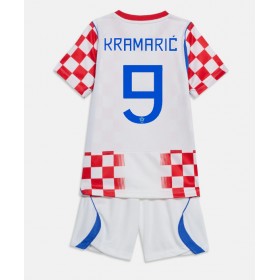 Dětské fotbalový komplet Chorvatsko Andrej Kramaric #9 Domácí košile MS 2026 Krátkým Rukávem